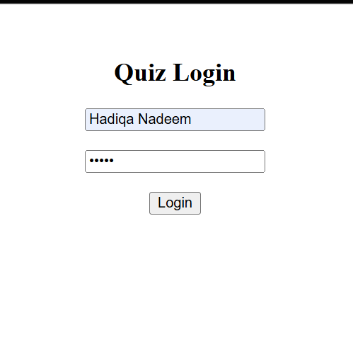 Login Output